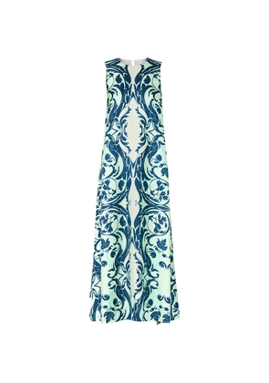 F.R.S For Restless Sleepers floral-pattern midi dress - Blue
