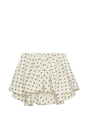 MSGM polka-dot tiered top - Neutrals