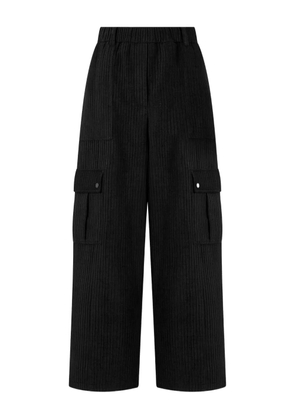 TOMBOY Corduroy Cargo Trousers - Black