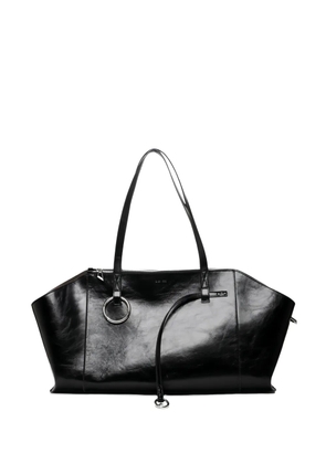 Dienèe leather tote bag - Black