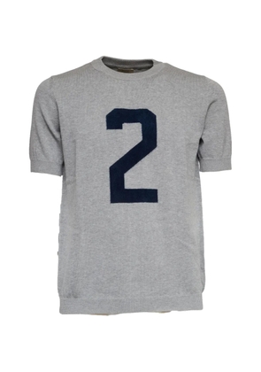 RAKKI intarsia slim T-shirt - Grey