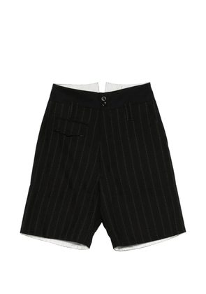 Namacheko pinstripe shorts - Black