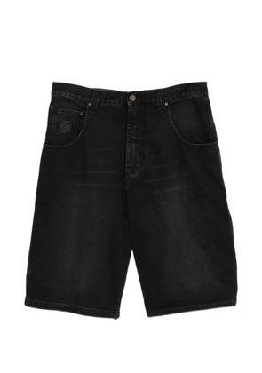 VETEMENTS faded denim shorts - Black