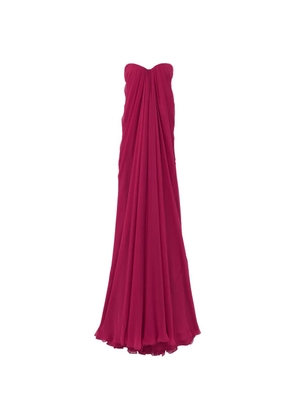 Alexander McQueen draped maxi dress - Pink