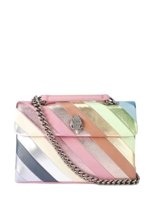 Kurt Geiger London striped leather kensington cross body bag - Pink