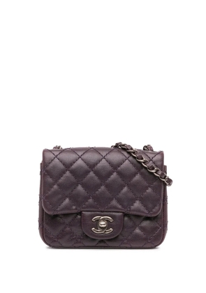 CHANEL Pre-Owned 2016-2017 Mini Square Classic Caviar Single Flap crossbody bag - Purple