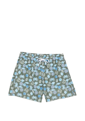 Fedeli printed swim shorts - Green