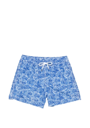 Fedeli print beach shorts - Blue