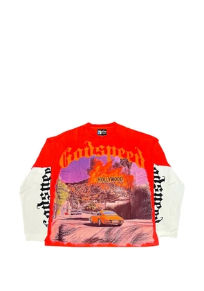 GODSPEED Los Scandalous layered-effect T-shirt - Orange