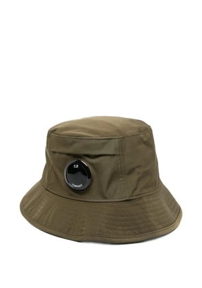 C.P. Company logo-patch bucket hat - Green