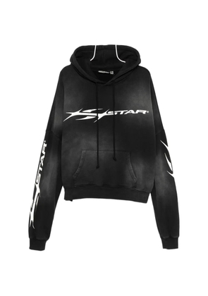 HELLSTAR Hstar graphic print hoodie - Black