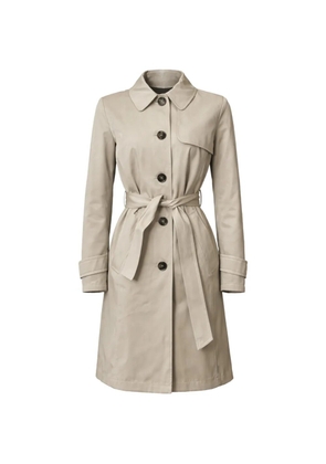 Marella belt buttoned coat - Neutrals