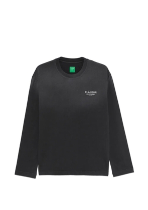 FLÂNEUR logo-print T-shirt - Black