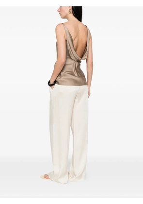 Brunello Cucinelli spaghetti-straps tank top - Neutrals