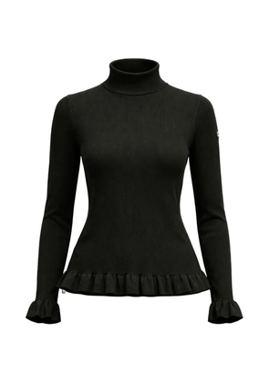 NEWLAND ribbed ruffled knit - Black