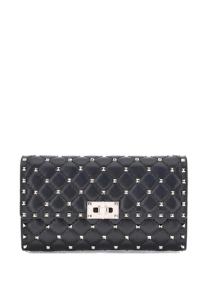Valentino Garavani Rockstud quilted shoulder bag - Black