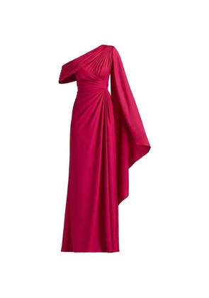 Tadashi Shoji draped one-shoulder dress - Pink