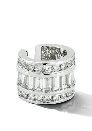 Mateo diamond baguette ear cuff - Silver