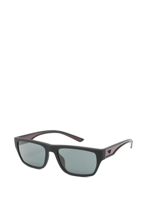 Emporio Armani rectangle frame sunglasses - Black