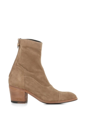 Alberto Fasciani Oxana zip detail boots - Neutrals
