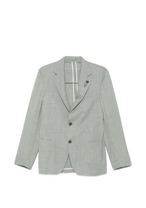 Lardini notched-lapel blazer - Green