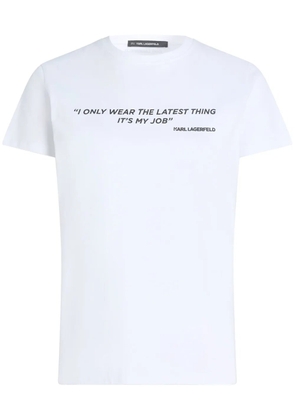 Karl Lagerfeld quote T-shirt - White