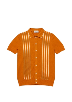 Gran Sasso striped knitted shirt - Orange