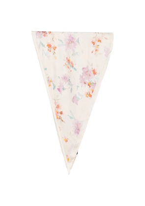 Herno floral-print scarf - Neutrals