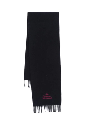 Vivienne Westwood embroidered scarf - Blue