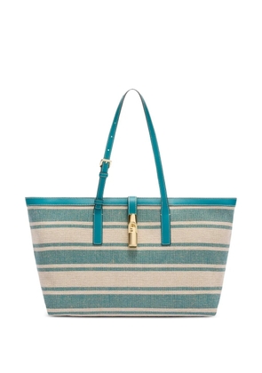 Furla Debby striped tote bag - Neutrals