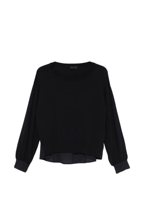 LIU JO crystal-embellishment sweater - Black