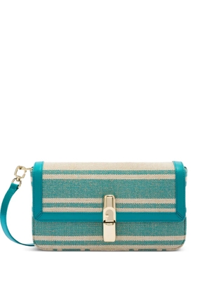 Furla Iride striped turnlock satchel - Blue
