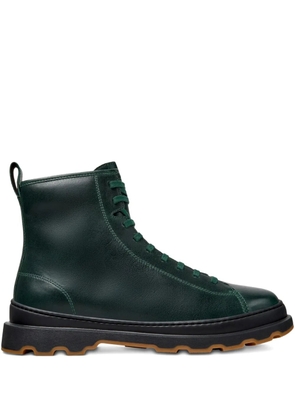 Camper Brutus lace-up leather boots - Green