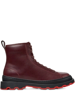 Camper Brutus lace-up combat boots - Red