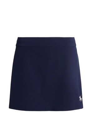 Polo Ralph Lauren logo-embroidered mini skirt - Blue