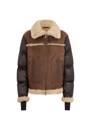 Moncler Grenoble shearling jacket - Brown