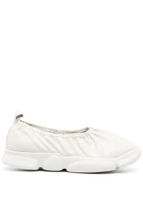 Camper elasticated leather loafers - White
