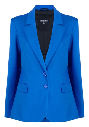 Patrizia Pepe Two-button flannel blazer - Blue