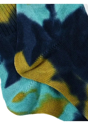 Anonymous Ism Tie Dye Crew socks - Blue