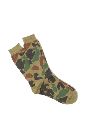 Anonymous Ism Camo Crew socks - Green