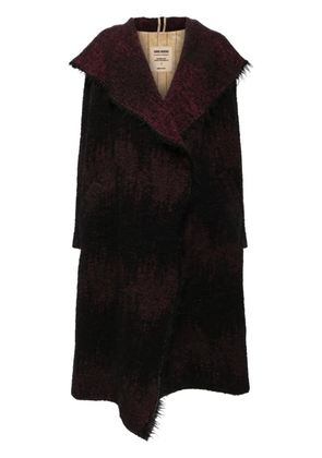 Uma Wang hooded single-breasted coat - Black