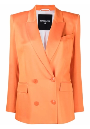 Patrizia Pepe structured shoulder blazer - Orange