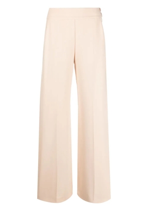 Patrizia Pepe slit-detail high-waisted trousers - Neutrals