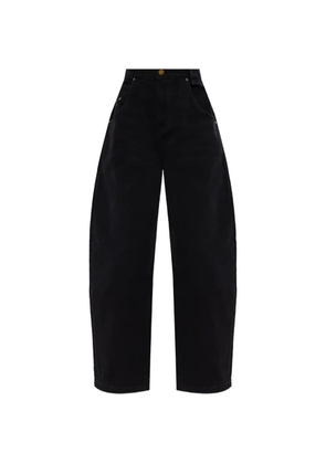 Willy Chavarria label denim trousers - Black