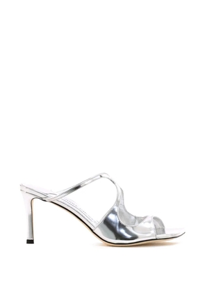 Jimmy Choo Anise 75 cross strap sandals - Silver