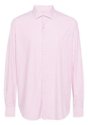 Xacus vertical-striped shirt - Pink