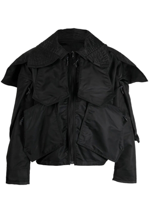 MCQ oversize-pointed-pocket jacket - Black