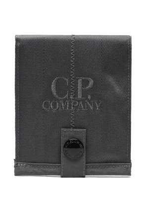 C.P. Company logo-embroidery wallet - Grey