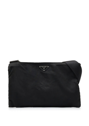 Prada Pre-Owned 2013-2023 triangle-logo crossbody bag - Black