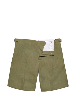 Orlebar Brown Norwich italian linen shorts - Green